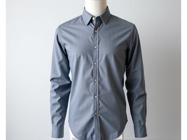 Kemeja Chambray Premium Abu-abu