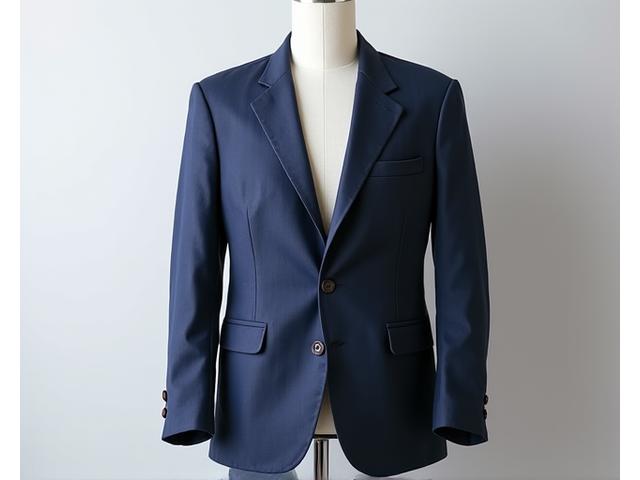 Blazer Linen Biru Navy