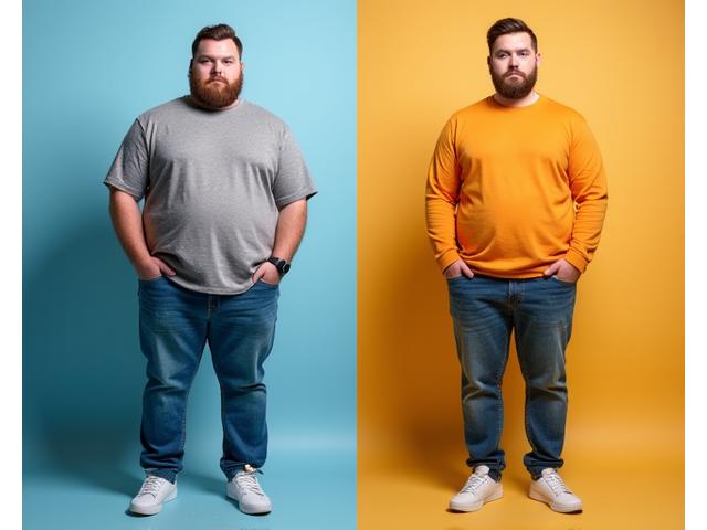 Contoh pilihan warna pakaian yang menyanjung untuk pria plus size