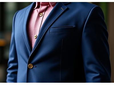 Pria memakai blazer bergaya ukuran besar