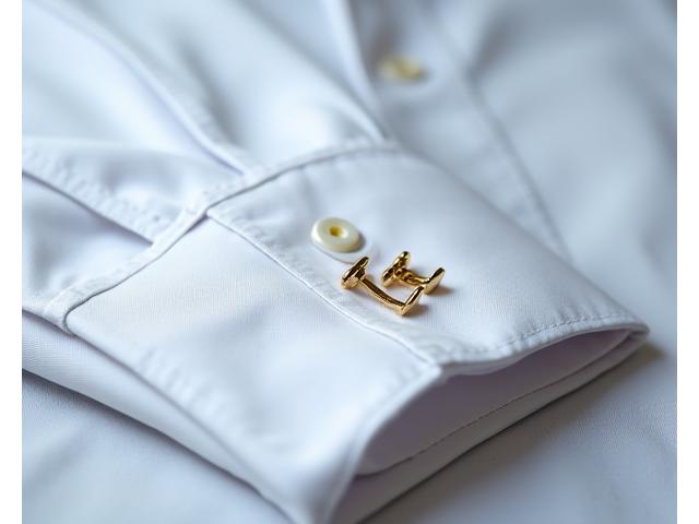 Kemeja pria custom fit dengan detail kerah yang elegan